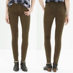 Madewell Skinny Skinny Olive/Brown Pants size 26